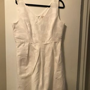 white A- line dress